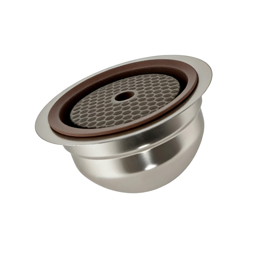 Reusable Coffee Capsule Shell 304 Stainless Steel with Silicone Lid for