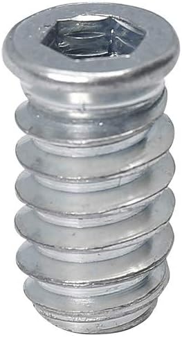 40pcs Threaded Inserts for Wood 1/4-20 Furniture Screw in Threaded Insert Nuts 20mm Length