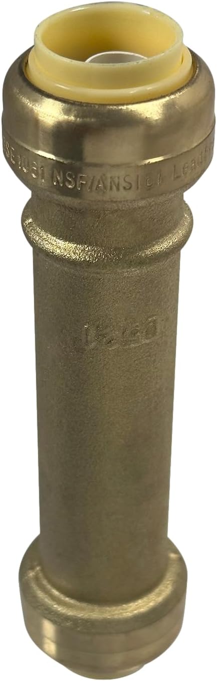 2 Pack XFITTING 1/2" Push Fit Slip Coupling, 1/2" Push to Connect Coupling