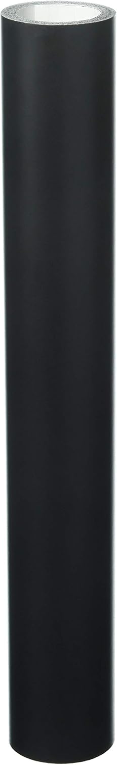 651 Vinyl Roll – Permanent Matte Black Adhesive Vinyl for Crafting, Stickers & Decals (12" x 10ft)