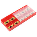 ViaGasaFamido Turning Inserts, 10PCS APMT1604 Carbide Indexable Milling Insert, 15-50HRC Hardness, Cemented Lathe Turning Inserts, Cutting Tools for Milling Inserts Tool Holders