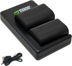 LP-E6 Battery (2-Pack) and Dual USB-C Charger for Canon EOS 5D Mark II/III/IV, 5DS, 5DS R, 6D, 6D Mark II, 7D, 7D