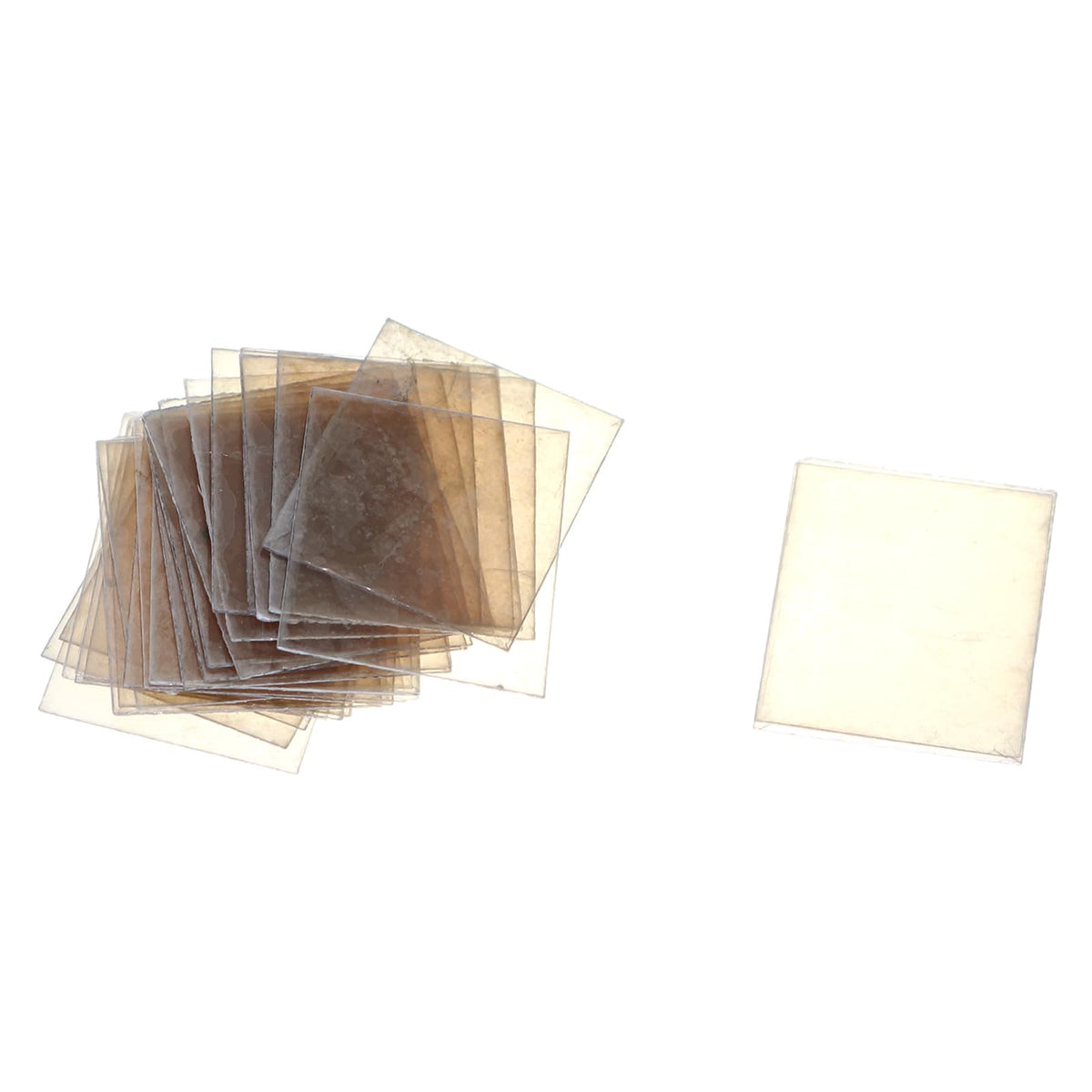 Lind Kitchen 100PCS TO-3M Insulating Mica Sheets High Thermal Conductivity Transparent Amber 20 x 25mm Rectangular Transistor Microwave Repair Sheets