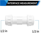 DONWARE 3-Pack 1/2-inch PVC Compression Coupling Cople de Compresión PVC