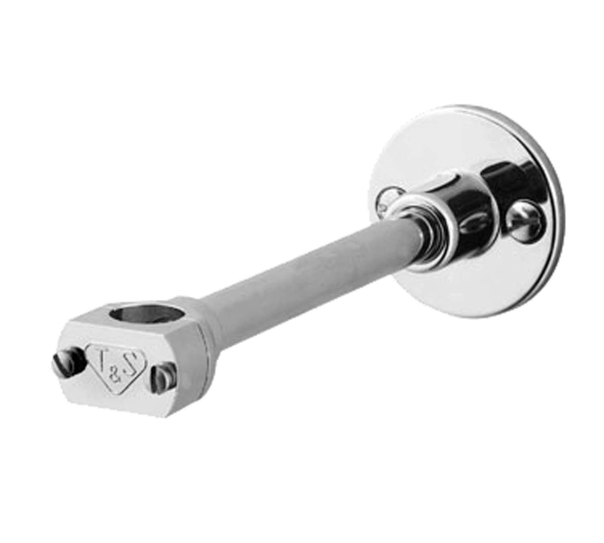 T&S Brass B-0109-07 Wall Bracket Assembly, 2-3/8-Inch, Chrome Brass