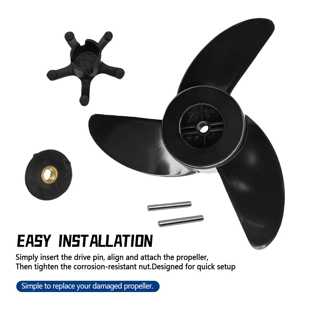 MATERIG 3 Blade Trolling Motor Propeller Fit MotorGuide R3 Xi3 Xi5 MGA089B