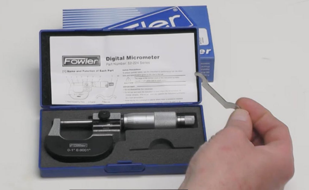 Fowler 52-224-001-0 Digit Outside Micrometer with 0–1" Range