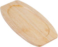 12-5/8" x 9" x 3/4" Oval Shape Wooden Fajita Underliner- Fajita Sizzle Griddle Wooden Base Fits 8-7/8" x 5-7/8"
