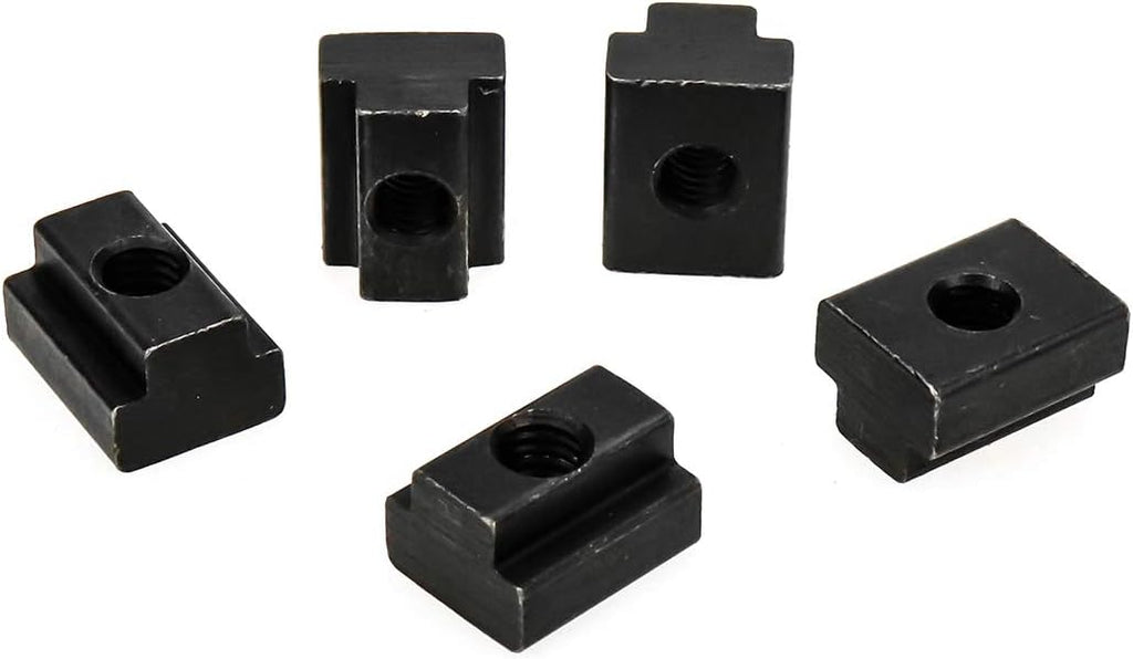 M6 T-Slot Nut,Black Oxide Finish,Grade 8.8,1/4 Threads