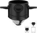 Pour Over Coffee Maker,Portable Stainless Steel Reusable Coffee Filter, Mini Collapsible Paperless Single Serve 1 Cup