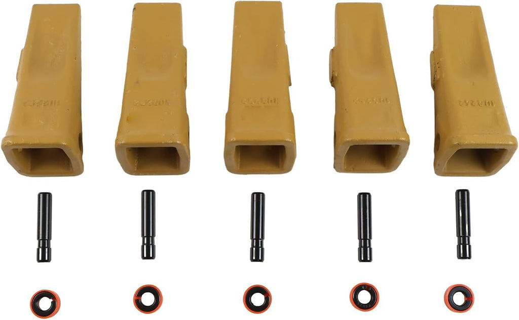 5X 1U3252 Bucket Digging Teeth Tooth with Pin's 8E6259 & Fastener's 8E6258