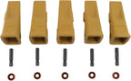 5X 1U3252 Bucket Digging Teeth Tooth with Pin's 8E6259 & Fastener's 8E6258