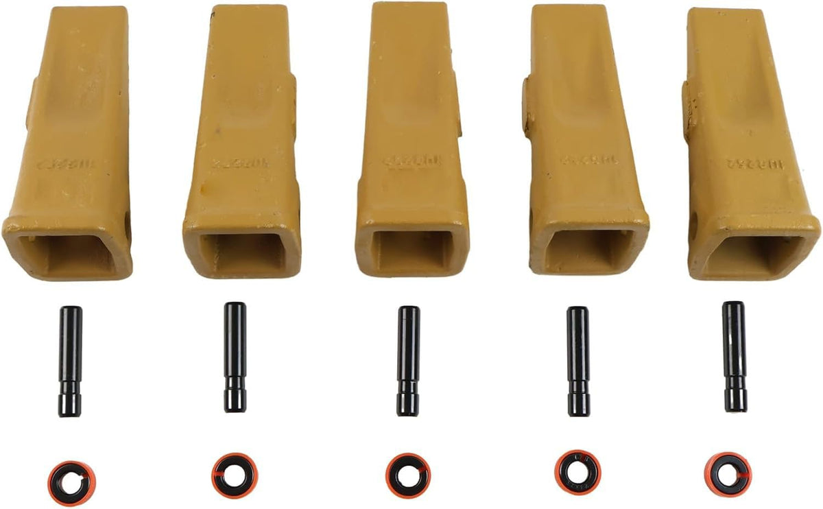 5X 1U3252 Bucket Digging Teeth Tooth with Pin's 8E6259 & Fastener's 8E6258