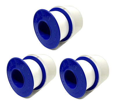 PTFE Teflon Thread Seal Tape 1" x 520" – 3-Pack for Pipe Fittings
