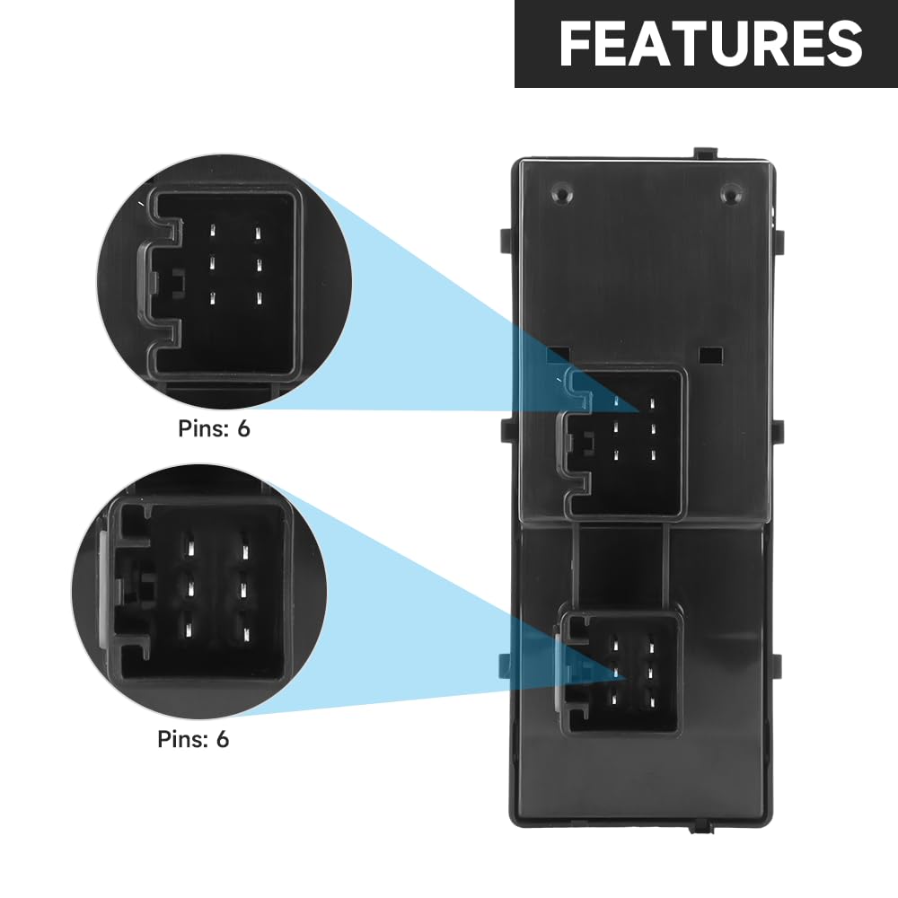 Driver Master Power Window Switch for Ford F-150 2002-2004