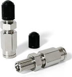2pcs 1/4" OD Inflation Schrader Valve for Air Spring line