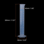 Plastic Graduated Cylinder, 250ml Measuring Cylinder, Test Tube Beakers, 2-Sided Metric Marking, Clear Hex Base for