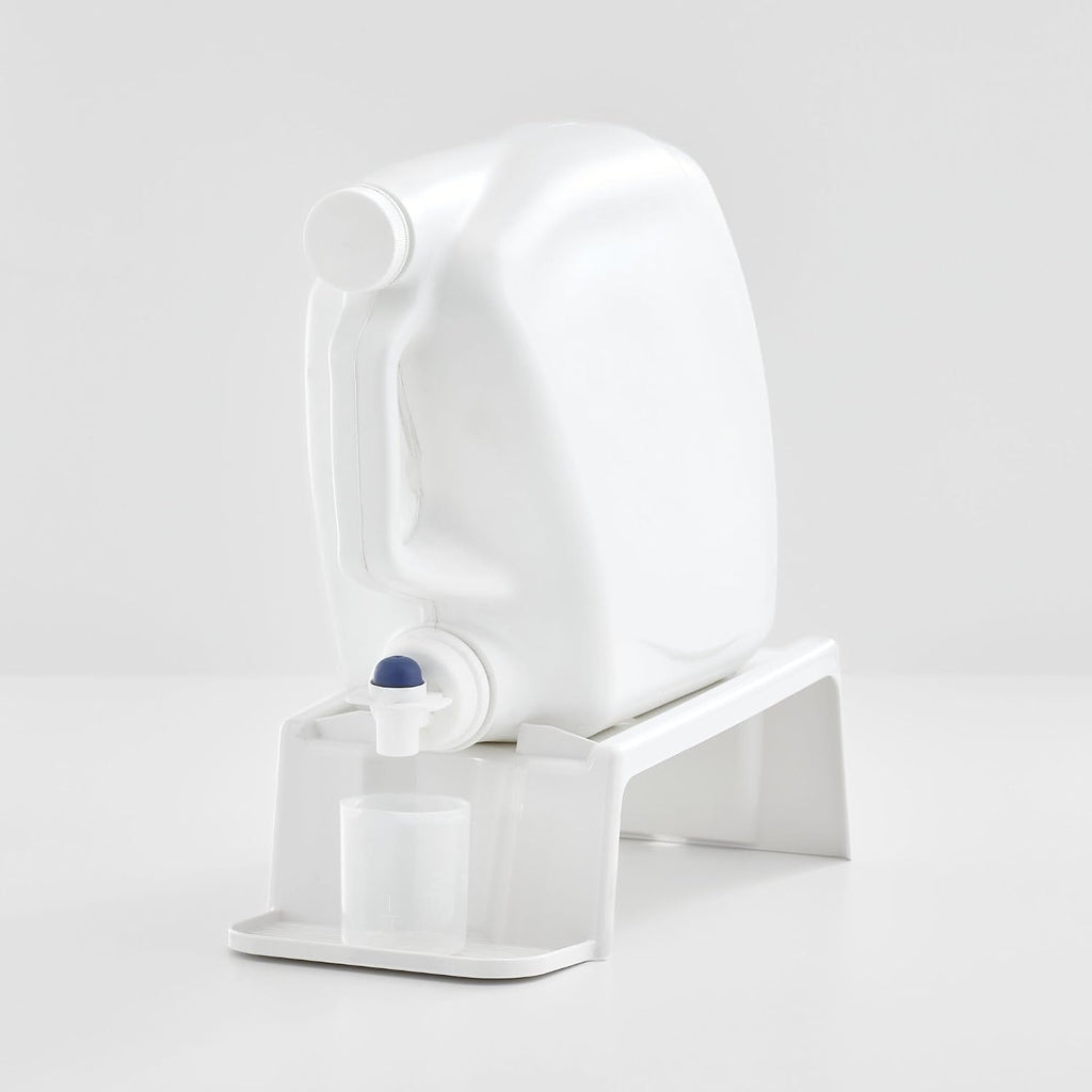 Laundry Detergent Holder Stand, White | Liquid Detergent Organizer