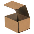 Brown Kraft Corrugated Cardboard Mailing Boxes, 5" x 4" x 3", Pack of 50, Crush-Proof