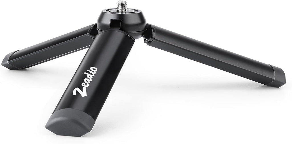 Metal Mini Tripod, Desktop Tabletop Stand Compact Tripod for Smooth 4, Osmo Mobile, Vimble 2, Gimbal Handle Grip