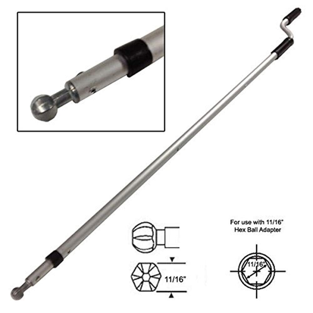 Telescoping Skylight Pole with Hex Ball Drive, 43" to 62"