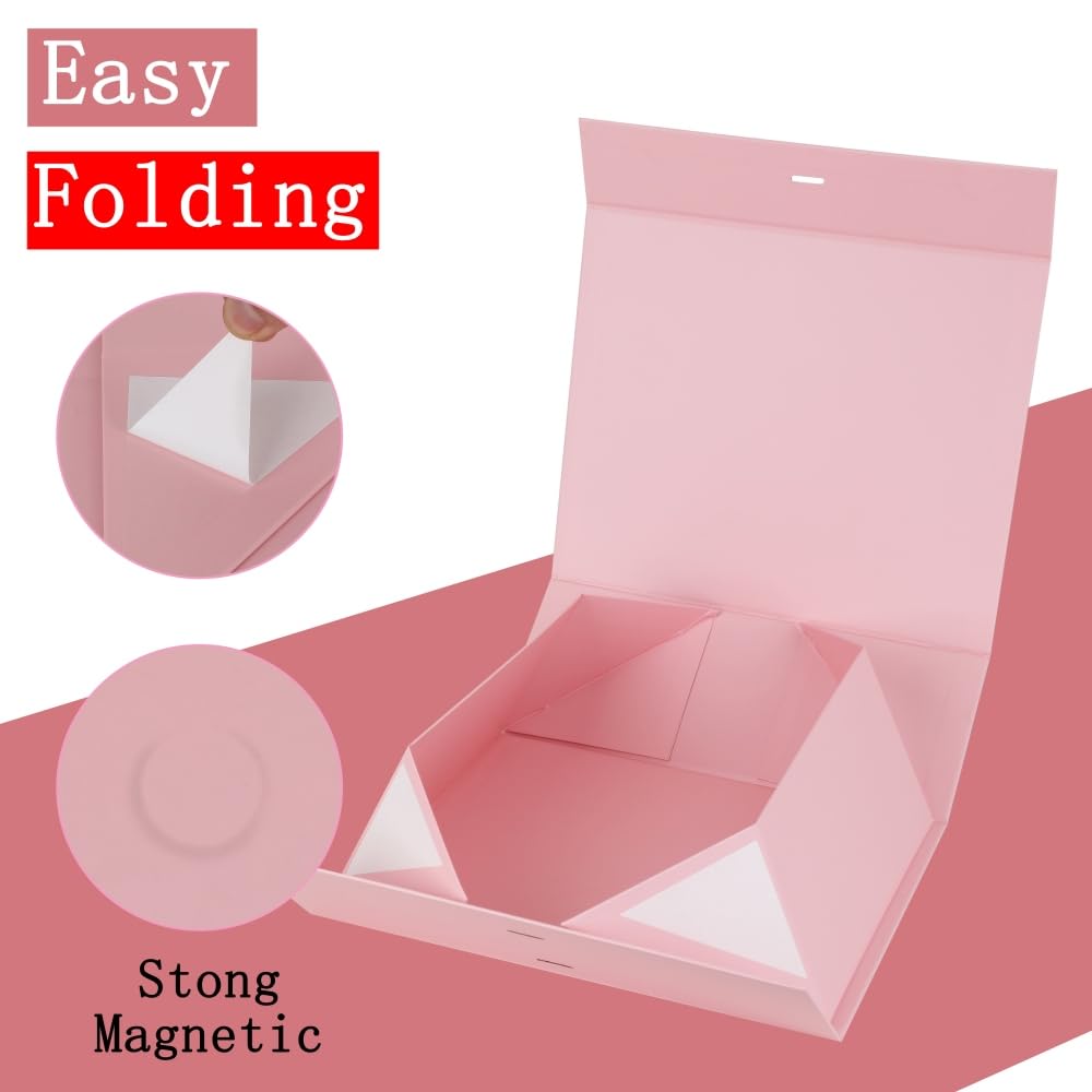 Pink Extra Large Gift Box 19x16x6 Inch Jumbo Box, 3 Pack
