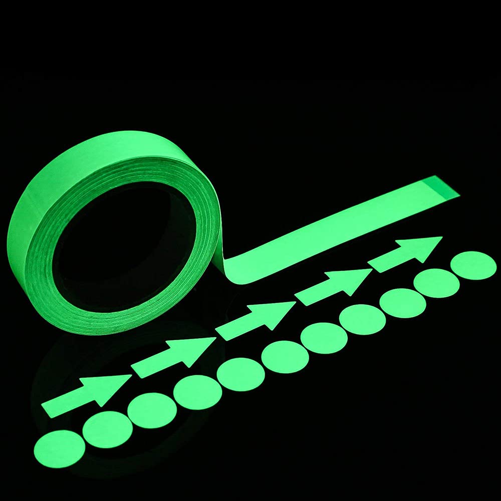 Glow in The Dark Tape 1" x 33 Ft, Green