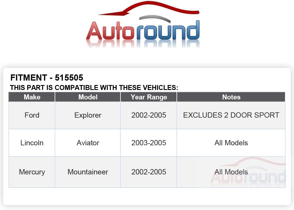 Autoround 515050 Front Wheel Hub Assembly Fit for Ford Explorer 2002-2005