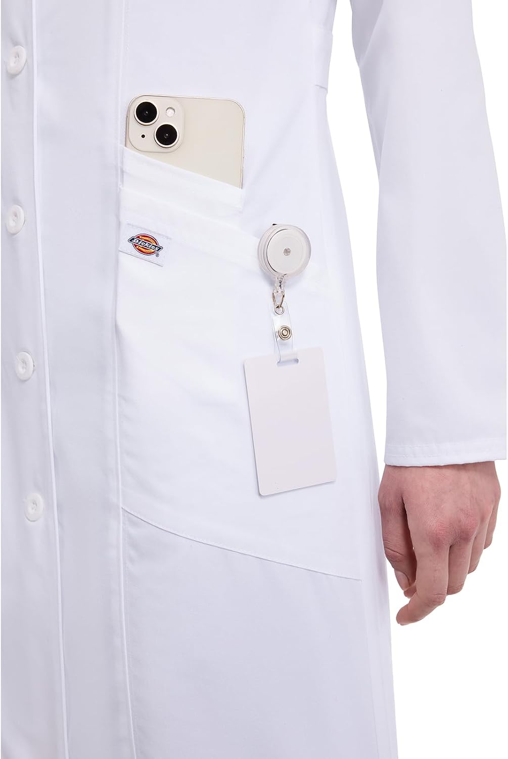 Contemporary Fit Women's 37" Twill Fitted Lab Coat 82401