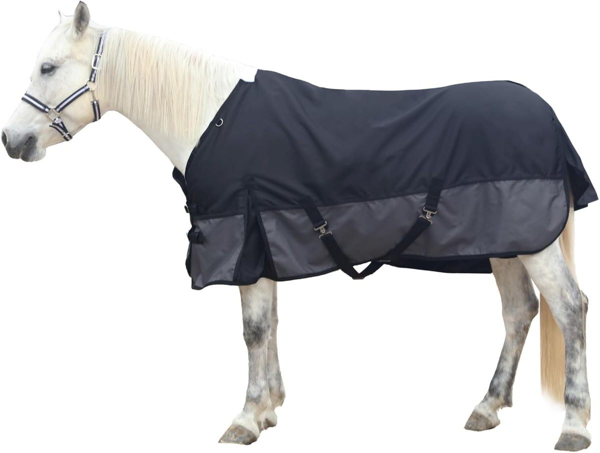 1200D Horse Blanket, 0g No-Fill Waterproof Turnout Rain Sheet