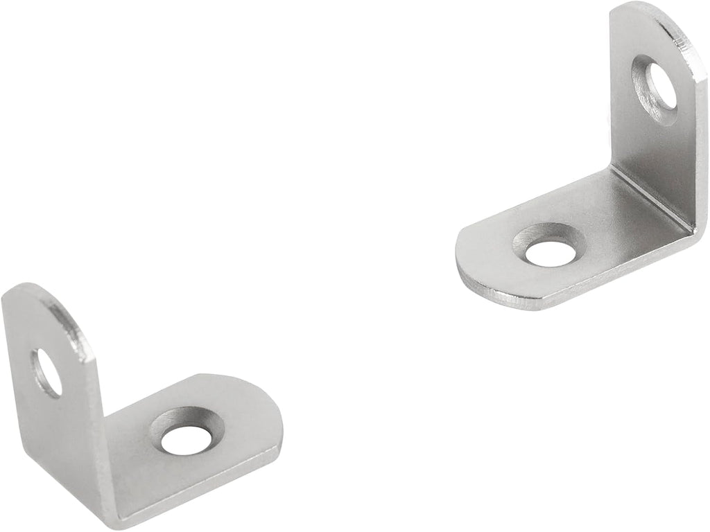 L Bracket 1 × 1 in Corner Brace Right Angle Metal Support Fastener