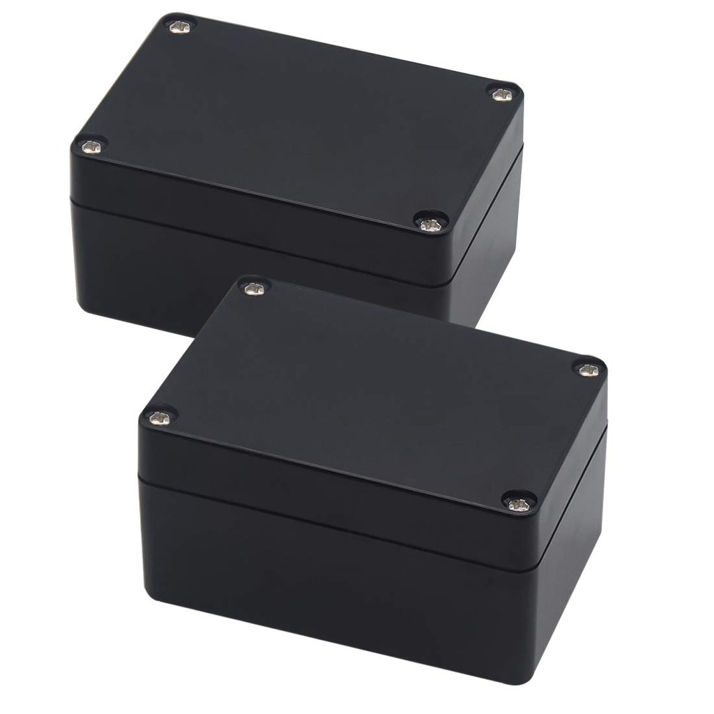 Junction Box, Zulkit Project Box IP65 Waterproof Outdoor Box ABS Plastic Electrical Boxes Electronic Enclosure Black