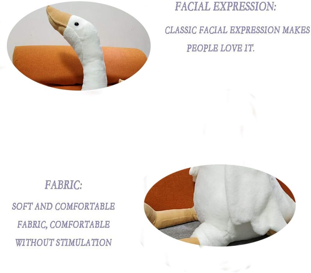 15.7" Swan Stuffed Animal,Goose Plush White Stuffed Animal Toy Gifts for Kids