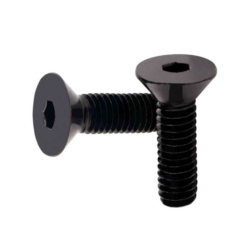 #8-32 x 5/8" Flat Head Socket Cap Screws Countersunk Bolts 304 Stainless Steel, Fully Thread, 50 PCS Black Finish