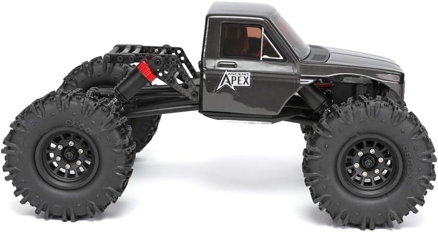 Ascent-18 APEX, 1/18 Scale Brushless Electric Rock Crawler, Carbon Fiber, 4WD RC Car for Adults with 2.4GHz Radio