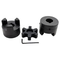 1" to 1" L100 Flexible 3-Piece L-Jaw Coupling Coupler Set & Rubber Spider for Log Wood Splitter,Multi-Flex Couplings L100-1-1