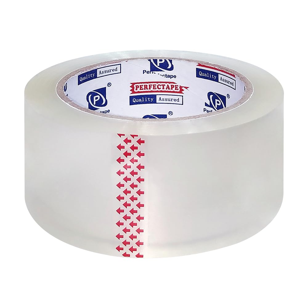PERFECTAPE Heavy Duty Packing Tape 18 Rolls, Total 1080Y, Clear, 2.8 mil, 1.88 inch x 60 Yards, Ultra Strong, Refill