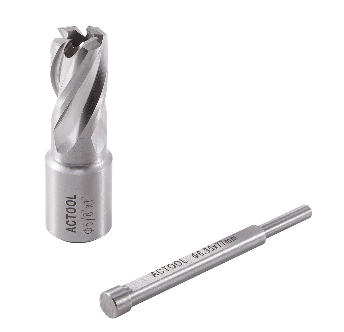 5/8" Diameter × 1" Depth of Cut HSS ANNULAR Cutter with 3/4'' Weldon Shank