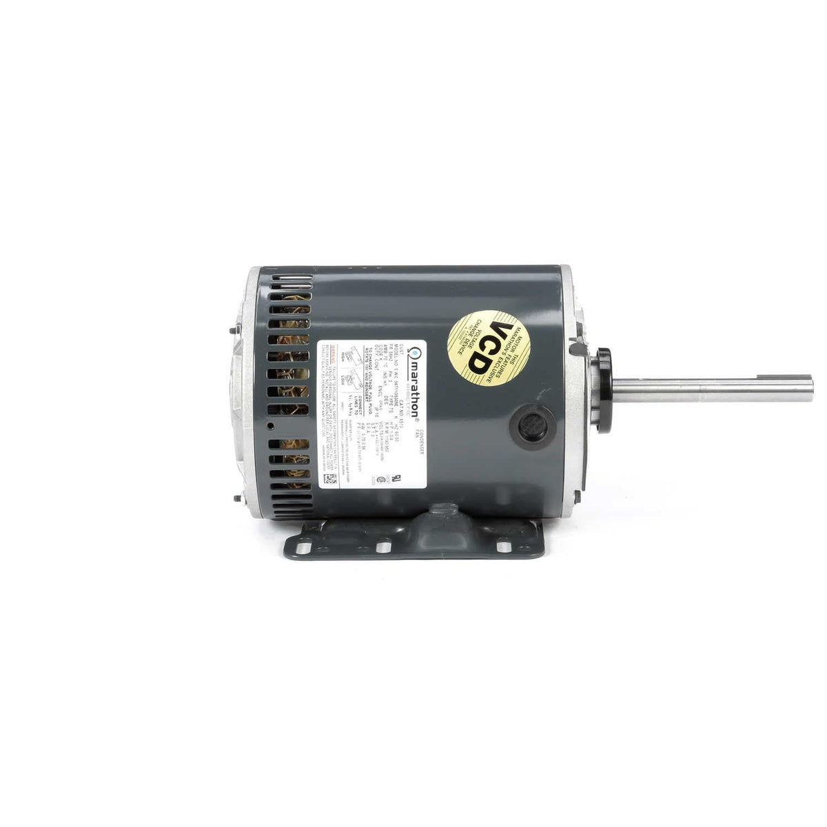 Marathon X513 Condenser Fan/Heat Pump Motor, 3 Phase, 1 hp, 1140 rpm, 208-230/460V, 4.1-4.2/2.1 amp
