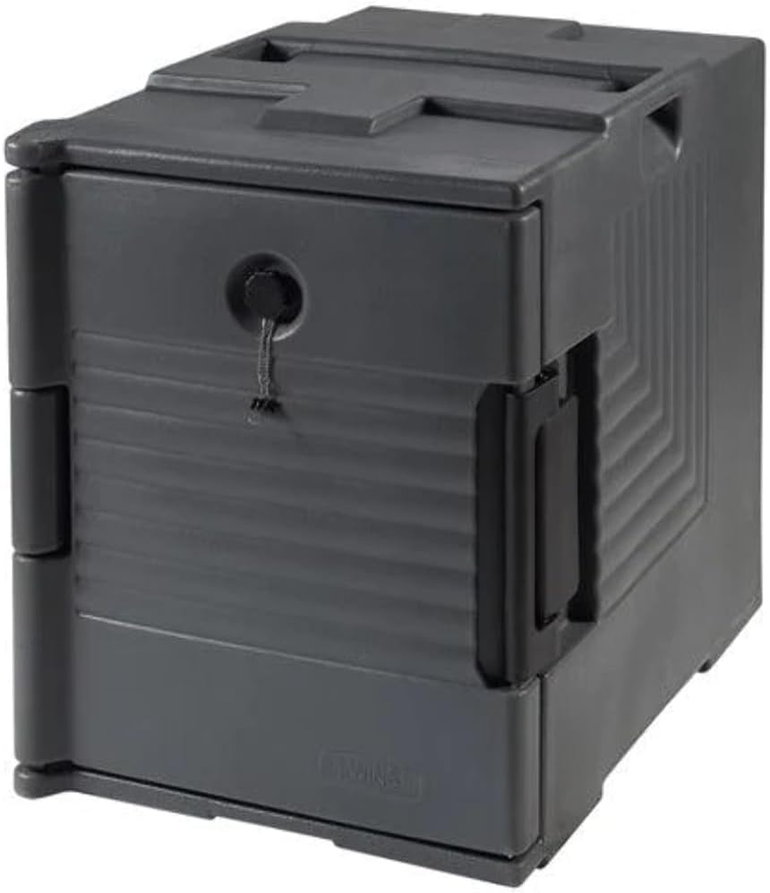 Gray Insulated End-Loading Plastic Food Pan Carrier