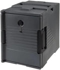 Gray Insulated End-Loading Plastic Food Pan Carrier
