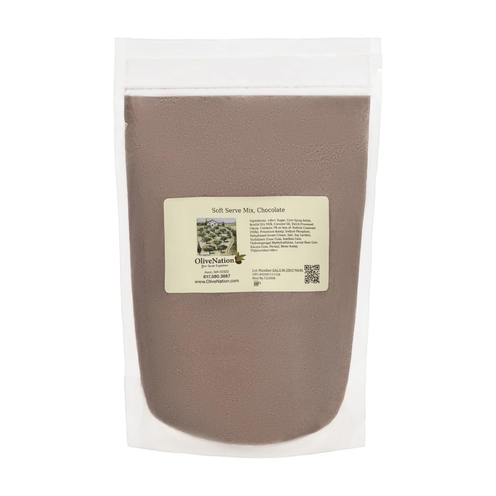 Soft Serve Mix, Chocolate - Dairy Based Chocolate Powdered Mix For Home & Commercial Hard Pack & Soft Serve Ice Cream