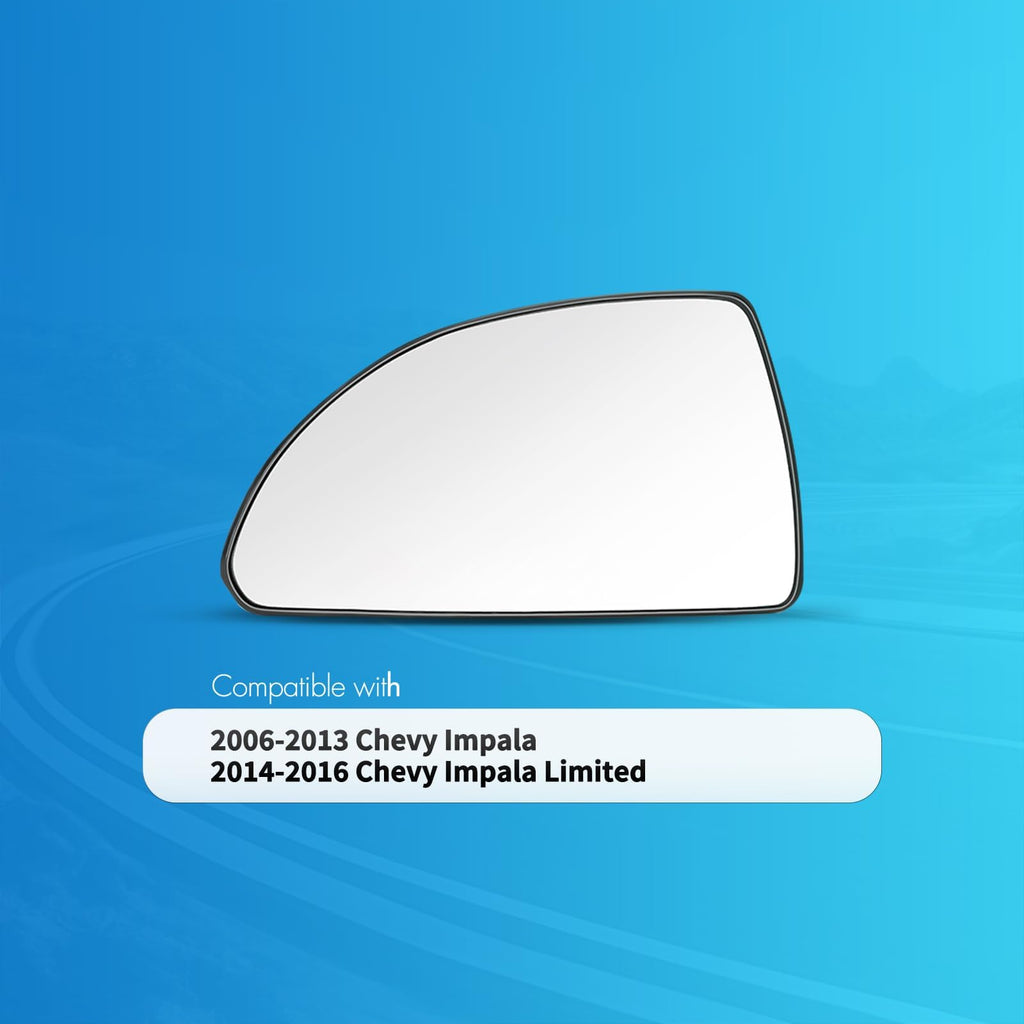 SNEMEEY Compatible with 2006-2016 Chevy Impala Driver Side Mirror