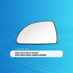 SNEMEEY Compatible with 2006-2016 Chevy Impala Driver Side Mirror