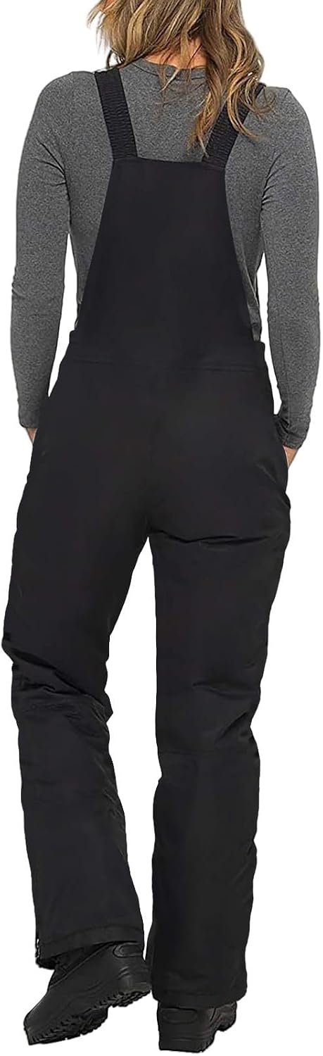 Womens Snow Bibs Ski Pants Overalls Insulated Waterproof Snowpants Snow Suits Winter Sports Snowboard Ski Jumpsuit