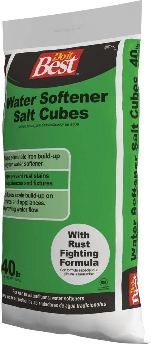 Do it Best 766436 40 Lb. Water Softener Salt Cubes with Rust Remover
