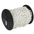 Mr. Chain Plastic Barrier Chain, White, 2 in x 125 ft (50101-1)