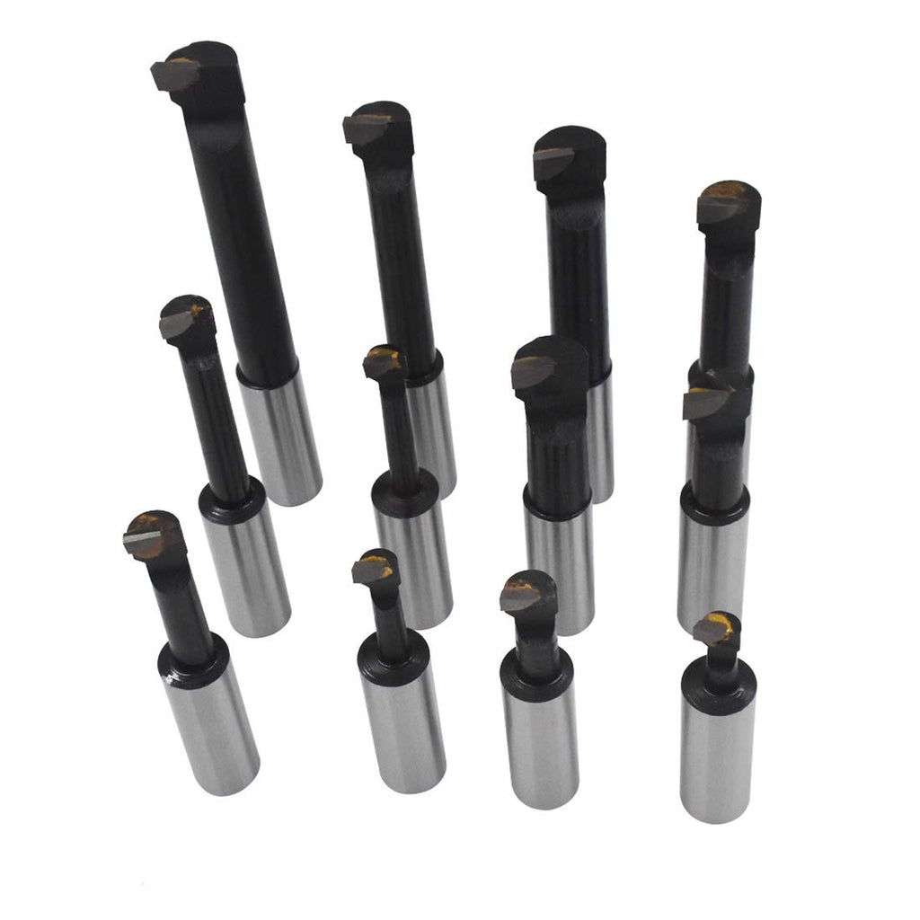 3/4 Boring Bar Set C6 12 Pcs Carbide Tipped Bars 3/4 Shank Lathe Tool