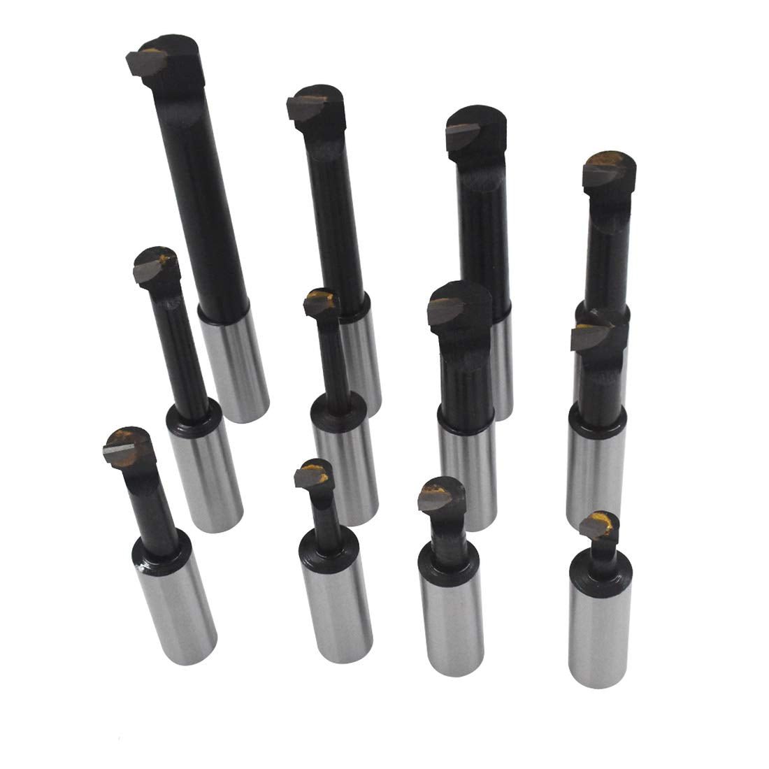 3/4 Boring Bar Set C6 12 Pcs Carbide Tipped Bars 3/4 Shank Lathe Tool