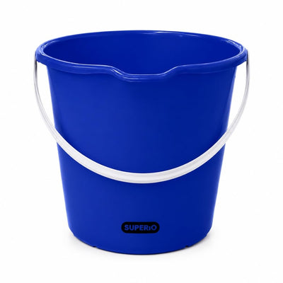 2.75 Gallon Bucket, Plastic Cleaning Pail with Handle, Car Wash Bucket, Small Utility Bucket for Mopping, Fishing